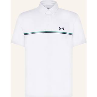 Under Armour Playoff 3.0 Stripe Men's Polo White / Team Kelly Green / Midnight Navy XL