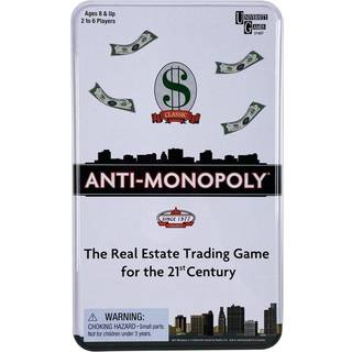 Anti-monopolspil Tin Travel af University Games | Handelsspil til fast ejendom i det 21. ?rhundrede | Sjovt udfordrende spil i Travel Tin | I ald