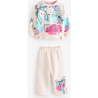 River Island River Island Blue Girls Graffiti Bow Sweat Set