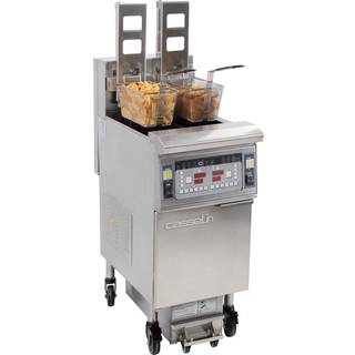 Elfrituregryde med automatisk løft og filtrering 2 x 12 liter 17kW