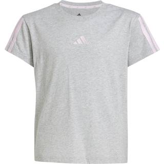 adidas adidas Grey 3 Stripe Essentials 100% Cotton T-Shirt