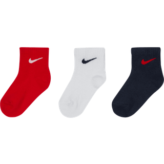 Nike Swoosh Gripper-ankelstrømper til babyer (3 par) - multifarvet - 6-12M