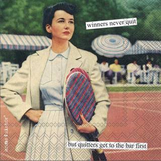 Boston International IHR Anne Taintor 20 Count Paper Servietter 5 """" X 5 """" Vindere