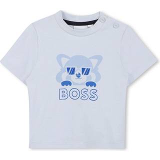 BOSStil drenge. J52225 Blå T-shirt og shorts sæt (18meses= 81cm), Casual, Bomuld, børnetøj