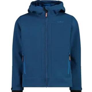 CMP Boy's Jacket Fix Hood Softshell Softshelljakke Børn størrelse 104 farve blå