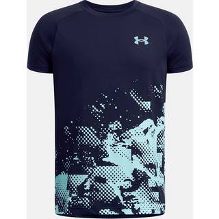 Under Armour Under Armour Blue 100% Cotton Tech Graphic Short Sleeve T-Shirt