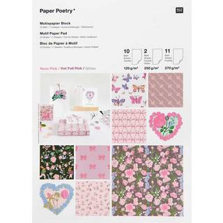 Paper Poetry Motivpapierblock La Vie En Rose