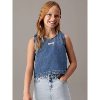 Denim Sleeveless Top - Blue - 14