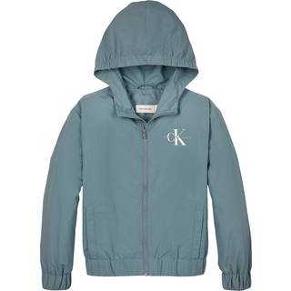 Hooded Windbreaker - Blue - 4