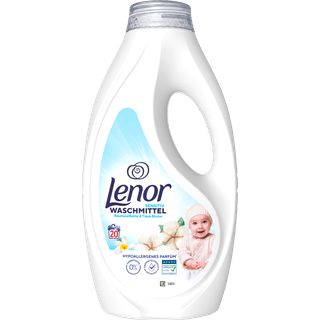 Lenor Sensitivt flydende vaskemiddel med duft af bomuldsblomst og tiaré-blomst 20 vaske 2.60 DKK/1 vask/e