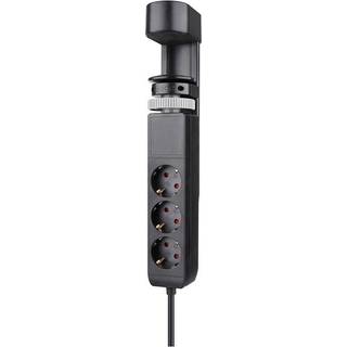 Neomounts Stikdåse 3-stik 16A Sort 1.4m