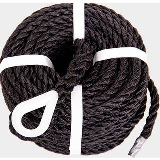 Ankertov med kovs PolyRopes Special Storm, 3-slået polyester, Ø14 mm, 40 meter, sort