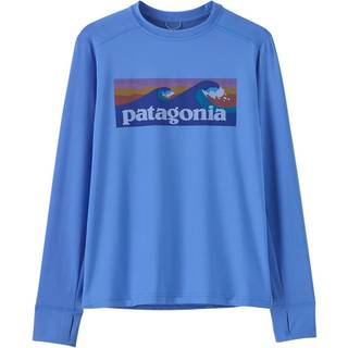 Patagonia Kid's L/S Cap SW T-Shirt Funktionsshirt Børn størrelse S farve blå