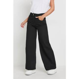PixieGirl Petite PixieGirl Petite Black Wide Leg 100% Cotton Jeans