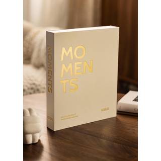 KAILA MOMENTS Creme - Coffee Table Photo Album (60 Sorte Sider / 30 Blade)