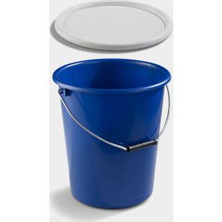 Spand med låg Nordiska Plast, blå, 12 liter