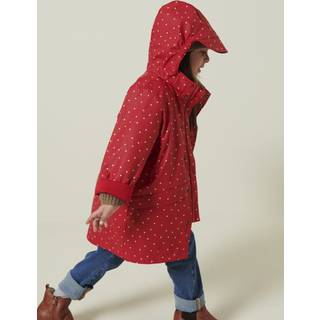 October Regnjakke, Red Dew Dot, 116-122 cm