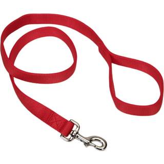 Coastal Pet dobbeltlags hundesnor - Bolt-snapfastgrelse til halsbnd og seler - Nylon hundesnor til sm mellemstore og store hunde - Rd - 1"""" x
