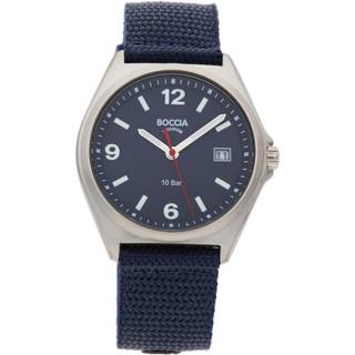 Boccia 3663-03 Herrenuhr Titan 10 bar Navyblau
