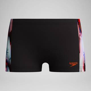 Speedo badeBukserer Digital Panel Aquashort til drenge Sort/Rød rød