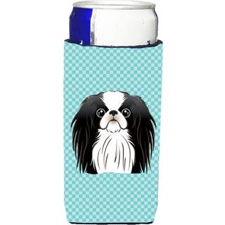 Checkerboard Blue Japanese Chin Ultra Beverage Isolators til slanke dåser BB1168MUK