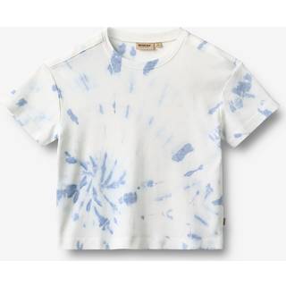 Wheat Tommy T-shirt, Blue Tie Dye, 98