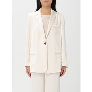 Armani Exchangetil kvinder. XW000140AF10840U1003 Hvid semi-struktureret blazer (XL), Casual, Polyester