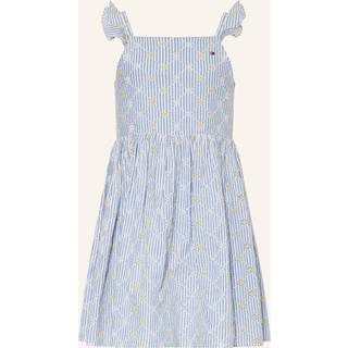 Stripe Broderie Anglaise Sleeveless Dress