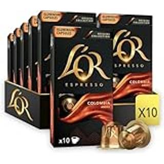 L'OR Espresso Colombia kaffekapsel styrke 7, 10 kapsler