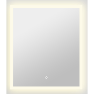 Milobad CL30 Spejl med LED-lys og frostet kant 70x60 cm