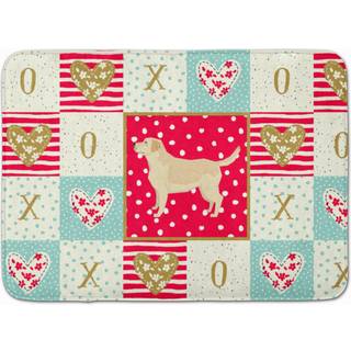 """" Caroline's Treasures Labrador Retriever Love Machine Washable Memory Foam Mat Doormats Multicolor """"