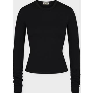 Éterne Top Fitted Crewneck Long Sleeve L - Black - L