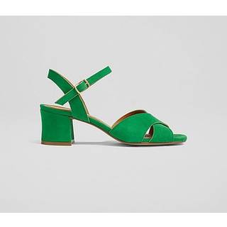 LK Bennett Alba Mint Leaf Kid Ruskind Cross Front SandalerEU 39 (UK 6)