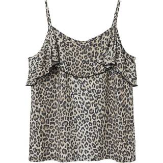 LMTD GIRLS NLFLEOSANDY SL SHORT TOP - Brun