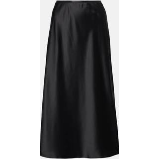 Max Mara Carnet silk satin midi skirt - blue - M-L