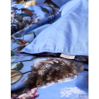 Essenza sengetøj - 140x220 cm - 100% økologisk bomuldssatin sengesæt - Isabella Azur Blue sengelinned