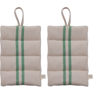 OYOY Linu grydelapper 2-pak Green
