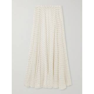 ChloÃ© Jacquard silk-blend maxi skirt - beige - XL