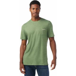 Smartwool Bear Trail Merino Hemp Blend S/S Merino-shirt Herrer størrelse L farve olivengrøn/grøn