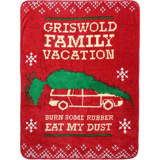 Northwest National Lampoon's Christmas Vacation Griswold Family Tree Choping Micro Raschel Throw Filt 48 """" X 60 """"