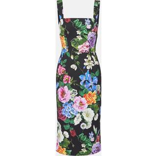 Dolce&Gabbana Floral cotton-blend midi dress - multicoloured - S