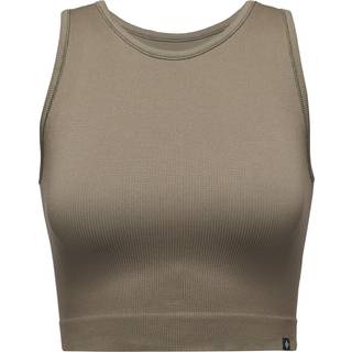 Black Diamond Women's Seamless Rib Tank Tank Top Damer størrelse L farve beige/brun