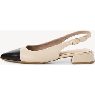 Slingback Ballerinasko, Ivory Leather Comb, 36