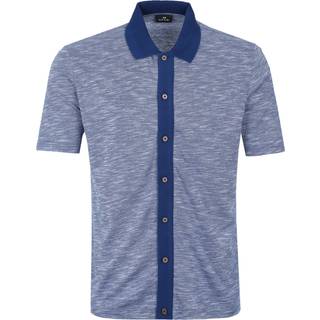 Paul Smith Button Front Polo Shirt in Blue | Paul Smith - L