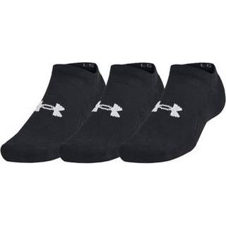 Under Armour Training Cotton Unisex 3-Pack No Show Socks Black / Black / White L