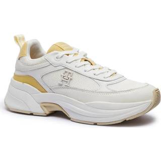 Leather Mixed Texture Chunky Trainers