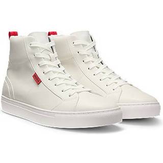 Sneakers med høj profil i imiteret læder
