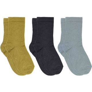 Mp Strømper Navy Mix Bomuld (3-pak) - Str. 25/28