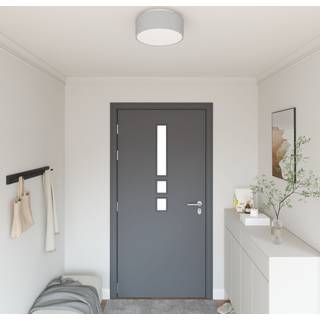 Loftlampe Grå 30 x 13,5 cm Stof