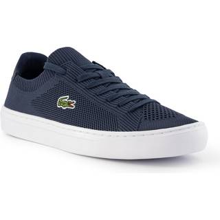 LACOSTE Herren Sneaker blau Textil & Canvas